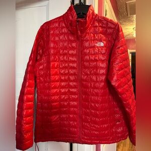 The North Face Women's Vibrant Red Puffer Jacket